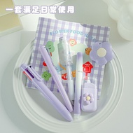 [Ready Stock] Cute Stationery Set 7-Piece Gift Pack High-value Students Start School Graduation Gift