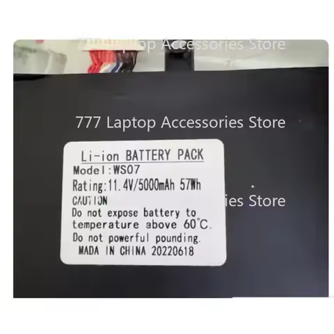 New WS07 WS10 For Huwi Ferryman F20 i7 i9 11.55V 57.75Wh 5000mAh Laptop Battery For HUVVE N151 JCS-W