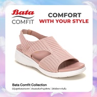 Bata บาจา Comfit รองเท้าเพื่อสุขภาพแบบรัดส้น พร้อมเทคโนโลยีคุชชั่น รองรับน้ำหนักเท้า สำหรับผู้หญิง รุ่น REBOUND สีชมพู 6015020