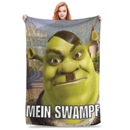 Shreks Pun Funny Memes Blanket Extra Soft For Sofa Size 50x60 Inches Many Sizes Carpet Parts
