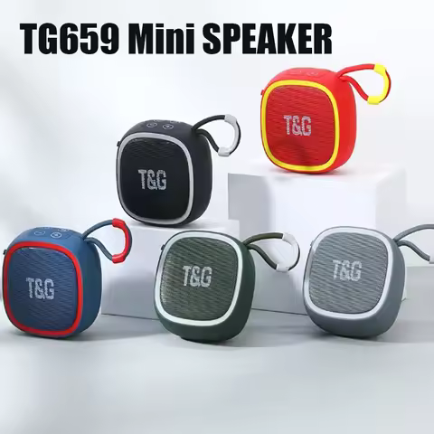 TG659 Portable Mini Bluetooth Speaker 5w Outdoor Wireless Bass Mini Speaker Support TF/U Disk TWS FM