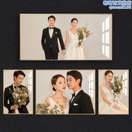 婚紗照放大掛牆水晶相框組合加洗照片沖洗全家福結婚照大尺寸定製