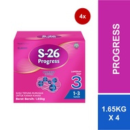 [Carton of 4] S-26 Progress Milk Formula Powder (1.65kg)