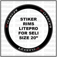 Litepro 20" Folding Bike Rim's Decal