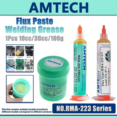 AMTECH 1Pcs 10cc/30cc/100g Flux Paste Welding Grease for Phone CPU Reballing Low Residue Welding Flu