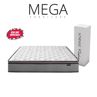 Somnuz Comforto  Bamboo Fabric Latex Pocketed Spring Mattress (10 Inch)