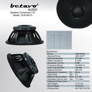 SPEAKER KOMPONEN BETAVO 18 INCH B 18 W 515 BETAVO