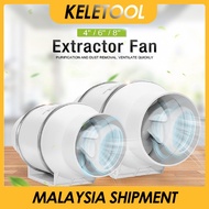 Malaysia Ready Stock 4"6"8" Wall Window Toilet Mountable Exhaust Fan Pressure Boost Fan Ventilator Bathroom Removal Ventilate Air Kitchen