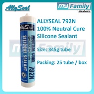 ALLYSEAL 792N 345g 100% Neutral Cure Silicone Sealant Clear White Black Grey Aluminum