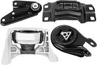 Engine Motor & Transmission Mount Kit 4pcs Compatible with Fits 2010-2013 Mazda 3/2012-2015 5/2012-2