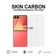 Samsung Z Flip 7 Samsung Z Fold 7 Garskin Anti-Scratch Back Skin Carbon Transparent Samsung Z Flip 7
