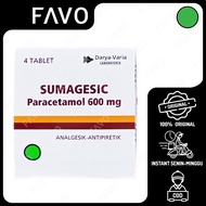 Sumagesic Paracetamol 600 mg - 4 Tablet