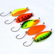 🔥Leaf spoon ultralight alaf baru🔥 1 set 5 ekor, 4.5gram/3.5 cm