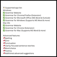 Grammarly PRO | Stable | Instant Delivery | Grammar Checker | Spelling Correction