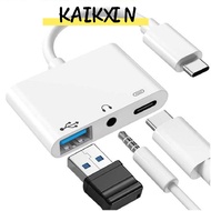KAIKXIN Type-C to 3.5m Headphone Tablet Mobile Phone Data Transmission
