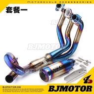 Motorcycle Yamaha MT09 2013-2020 Akrapovic Sc Project round stainless steel exhaust pipe muffler