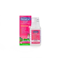 [PRE-ORDER] Children's Benadryl Dye-Free Allergy Liquid, Diphenhydramine HCl, Bubble Gum, 4 fl. oz (