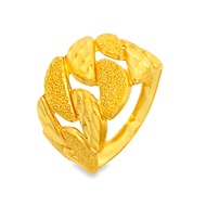 Top Cash Jewellery 916 Gold Big Width Cowboy Ring