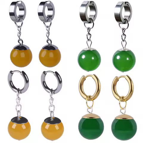 Anime Supreme Kai Black Son Goku Kakarotto Cosplay Ear Clips Unisex Zamasu Potara Earrings Ear Studs