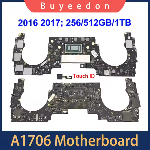 Original Laptop A1706 Logic board For MacBook Pro 13" A1706 Motherboard with Touch ID i5 i7 256GB 51