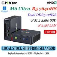 GMKtec M6 Ultra Mini PC AMD Ryzen 5 7640HS Windows 11 DDR5 128GB M.2 NVMe SSD 16TB WiFi6E Gaming Ofi