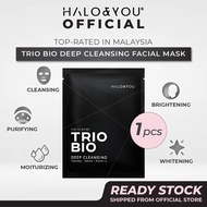 Halo and You Trial Pack Trio Bio  (Blacky)  Deep Cleansing Facial Mask (Masker Muka Pembersih Trio B