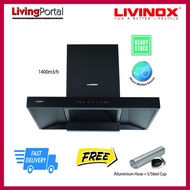 LIVINOX LCH-ROCK-90BL Chimney Cooker Hood Kitchen Hood