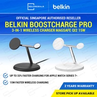 Belkin Boost Charge Pro 3 in 1 Wireless Charger Stand 15W MS Qi2 WIZ023my