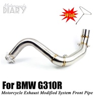 For BMW G 310R G310R G310 310 Motorcycle Exhaust System Slip-On Middle Front Link Pipe Escape Moto M