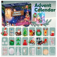 Christmas Calendar Countdown Blind Box DIY Stress Relief Toy Set Gift Box Book Blind Box Stress Reli