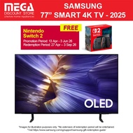 SAMSUNG QA77S90FAEXXS 77" OLED 4K S90F SMART TV | Free TV WMT | Free Nintendo Switch 2 Redeem Samsun