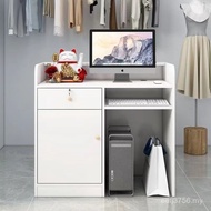 Simple Front Desk Bar Counter Small Shop Table Beauty Salon Clothing Store Factory Cash Register Bea