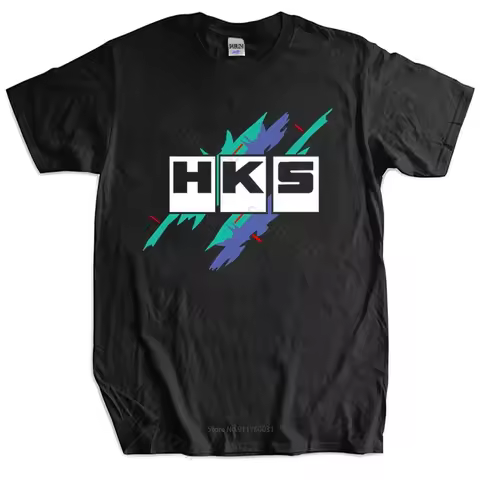 Mens T-shirt Euro Size TOPS Limited HKS Power and Sportser Performance Turbo Logo Unisex Tee-shirt W