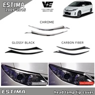 Vemart toyota estima acr50 2009-2015 car head lamp eyelip cover garnish accessories