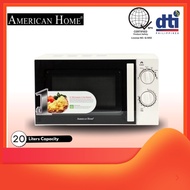 < American Home AMW-20MCW Microwave Oven 20L Mechanical Control Color White >
