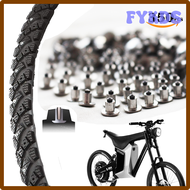 FYKDS 350ชิ้น6.5มม./0.26 "ยางกระดุมแหลม Trye Spikes ทังสเตนยางหิมะจับแหลมจักรยานเสือภูเขาการแข่งขัน Fatbike Spikes ฤดูหนาว DFHDS