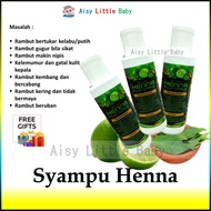 SYAMPU HENNA PLUS CITRUS 🎁 susuk manja / syampu rambut / rambut beruban / rambut putih/ hitamkan ram