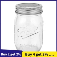 Sprouting Jar with Stainless Steel Screen Lid Wide Mouth Quart Sprouter