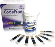SD Biosensor SD Codefree Blood Glucose Monitor/Monitoring Test/Testing Kit Replacement Strips, 50 Strips