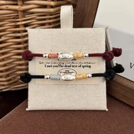 Pure Silver999Sterling silver bracelet, baguette cat bracelet, lucky bead bracelet, exquisite bracel