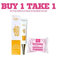 SUNSCREEN WITH NIACINAMIDE SPF50PA+++ AND BMRS NIACINAMIDE SOAP