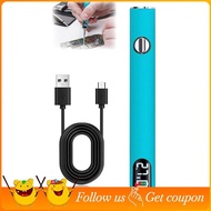 Battery Cart Pen 510 Thread, Rechargeable 650mAh Cordless Soldering Pen Featuring LED Digital Displa