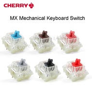 Original Cherry MX Mechanical Keyboard Switch Silver Red Black Blue Brown Cherry 3 Pin SMD Transparent RGB Switch Shaft Basic Keyboards
