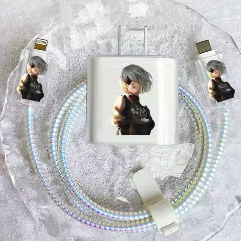 Game Nier Waifu Girls Protection Case for IPhone 15 14 13 Pro Max 18/20W Automata Yorha 2b A2 Charge