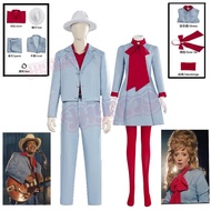 Anime Die With A Smile Lady Bruno Mars Cosplay Costume Gaga Blue Fancy Dress Halloween Party Outfit 