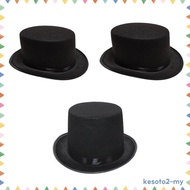 [Kesoto2] Top Hat Formal Costume Hats Adults  Magician Hat Funky Jazz Hat Fedoras Party Hats for Rol