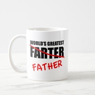 Worlds Greatest Farter Funny Fathers Day Ceramic Mug | Custom Name | Gift Mug | Gift Mug | Souvenir Mug | Custom Mug | Aesthetic Mug | Name Mug | Cute Mug