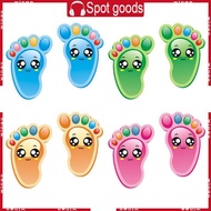 WIN 15 Pairs Kids Floor Stickers Self-Adhesive Social Distance Footprint Decals for Children Nursery