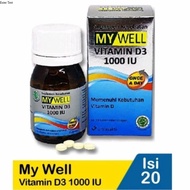 Mywell Vitamin D3 1000 IU contains 20 tablets/Mywell Vitamin D3