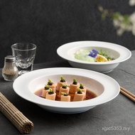 Pasta Pasta Pasta Italian Straw Hat Plate Mesh Tableware Plate Pasta Red Bowl Dinner Plate Western F